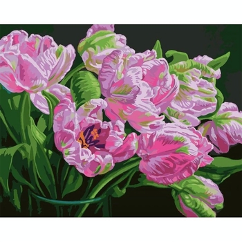 Картина за номерами Santi Вишукані тюльпани, 40х50 см (954500) - Pampik
