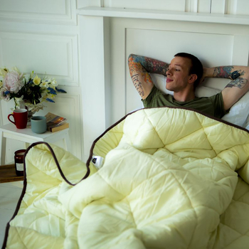 Одеяло бамбуковое MirSon Carmela №0429, летнее, 110x140 см, бежевое - Pampik - 10