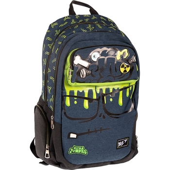 Рюкзак молодіжний Yes T-87 Zombie, зеленый с синим (558275) - Pampik
