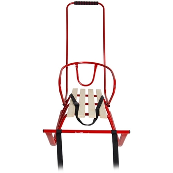 Санки Vitan Лайка зі спинкою червоні (2030058) - Pampik - 3