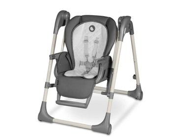 Стільчик для годування Lionelo Laurice Grey Stone, з функцією гойдалки, темно-сірий - Pampik - 6