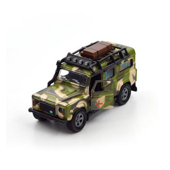 Игровой набор TechnoDrive Land Rover Defender Military с прицепом (520027.270) - Pampik - 8