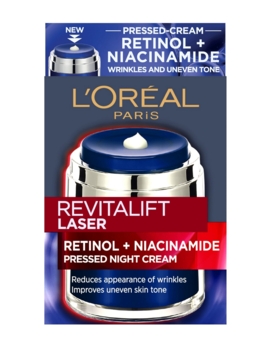 Нічний крем L'Oreal Paris Revitalift Lazer проти зморщок та для покращення тону шкіри обличчя, з ретинолом та нікотинамідом, 50 мл - Pampik - 2