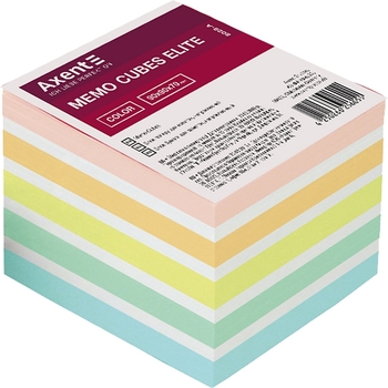 Папір для нотаток Axent Elite Color 90х90х70 мм непроклеєний (8028-A) - Pampik