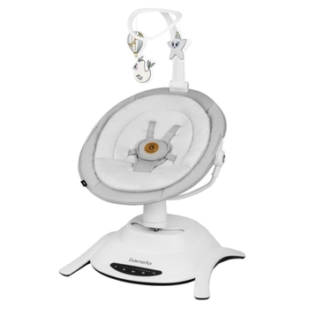 Кресло-гойдалка Lionelo Bella Grey Concrete, сірий - Pampik