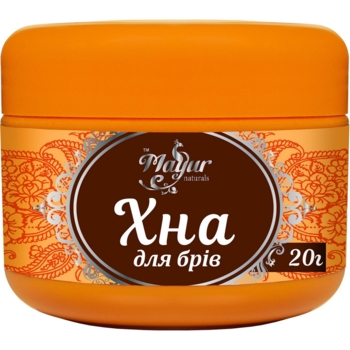 Хна для бровей Mayur темно-коричневая 20 г - Pampik