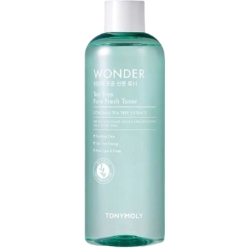 Тонер для лица Tony Moly Wonder Tee Tree Pore Fresh Toner Чайное дерево, 500 мл - Pampik