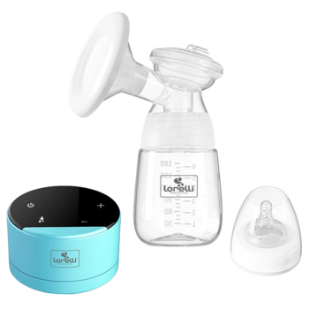 Молоковідсмоктувач Lorelli Daily Comfort Blue електронний (25657) - Pampik
