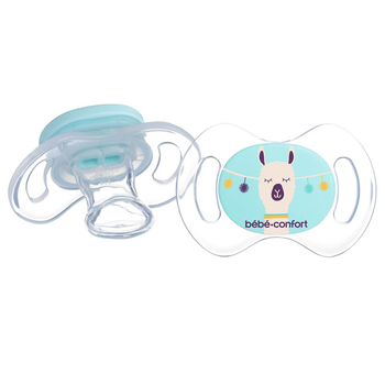 Пустышка силиконовая Bebe Confort Newborn Physio Bolivia, анатомическая, 0-2 мес., 2 шт., голубая (3104201750) - Pampik