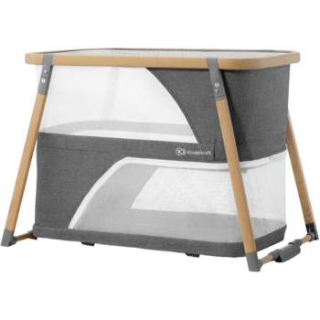 Ліжко-манеж 4 в 1 Kinderkraft Sofi сіре (00-00158099) - Pampik