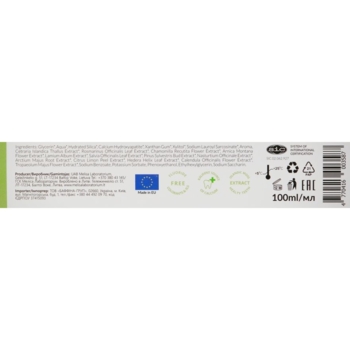 Зубна паста Melica Organic Toothpaste Scandinavian Herbs With Iceland Moss Extract, 100 мл - Pampik - 3