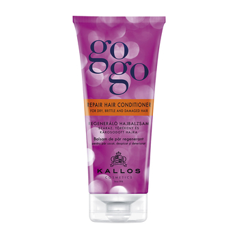 Кондиционер для сухих, ломких и поврежденных волос Kallos Cosmetics Gogo Восстанавливающий, 200 мл - Pampik