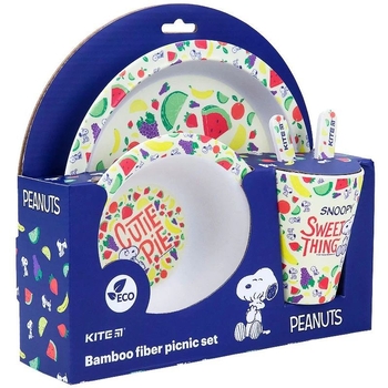 Набір посуду Kite Snoopy 5 предметів, різнокольоровий (SN21-313) - Pampik - 2