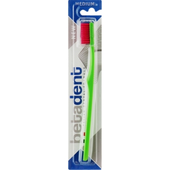 Зубна щітка Betadent Medium, зелений - Pampik