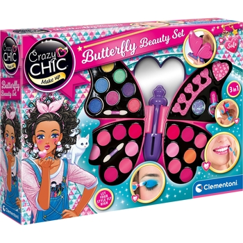 Набір дитячої косметики для макіяжу Clementoni Butterfly Crazy Chic (15994) - Pampik