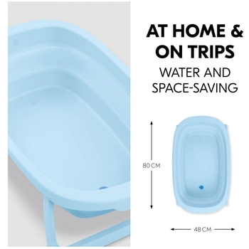 Розкладна ванна Hauck Wash N Fold M Light Blue (72702-7) - Pampik - 3