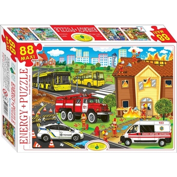 Пазл Київська фабрика іграшок Транспорт Спецмашины 88 элементов - Pampik