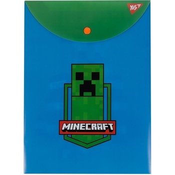 Папка-конверт Yes Minecraft, A4, с кнопкой (492078) - Pampik
