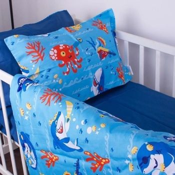 Простирадло MirSon Kids Time Сатін, 22-1314, Cerulean - Pampik - 2