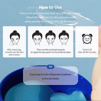 Патчі під очі SNP Bird's Nest Motisturizing Eye Patch з ластівчиним гніздом 60 шт. - Pampik - 4