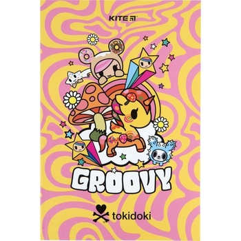 Книга записна Kite Tokidoki А5 без лініювання 64 аркушів (TK23-193-2) - Pampik