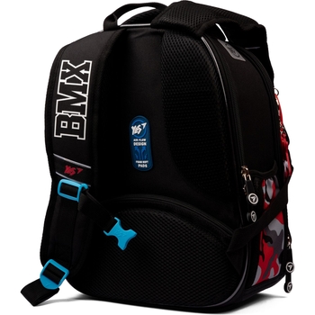Рюкзак каркасний Yes H-100 BMX, серый с красным (559416) - Pampik - 4