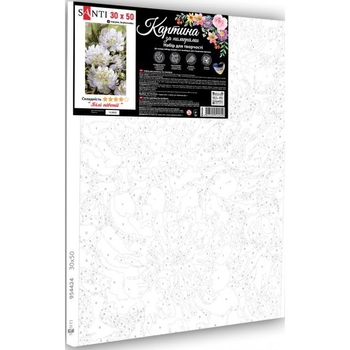 Картина за номерами Santi Білі півонії, 30х50 см (954424) - Pampik - 2