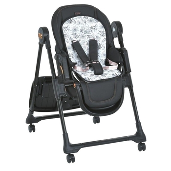 Стільчик для годування El Camino ME 1037-B Crystal Black Gold, чорний (25944) - Pampik - 2