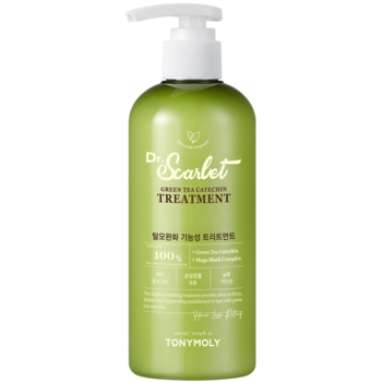 Шампунь Tony Moly Dr.Scarlet Green Tea Catechin Anti Hair Loss Treatment, против выпадения волос, 300 мл - Pampik