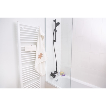 Рушник з капюшоном Childhome Terry Teddy, 80x80 см, білий (CCBCJMTB) - Pampik - 5