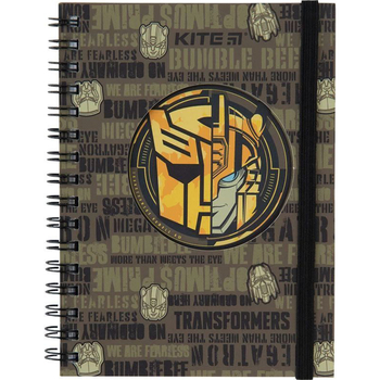 Блокнот для записів Kite Transformers А6 в клітинку спіраль 80 аркушів (TF23-229) - Pampik