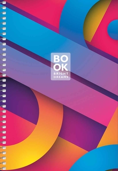 Тетрадь для записей Student А5, в клеточку, спираль, 80 л., Абстракция полоски широкие (A5-SC-080-6099K) - Pampik