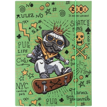 Папка для тетрадей ZiBi Kids Line Cool на резинке, В5+ (ZB.14980) - Pampik