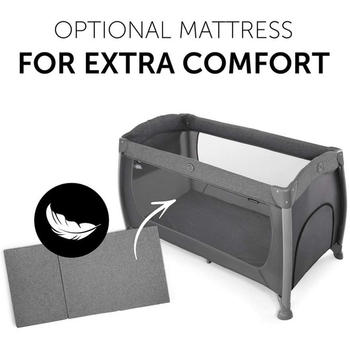 Детский манеж Hauck Play N Relax Melange Charcoal (60009-2) - Pampik - 8