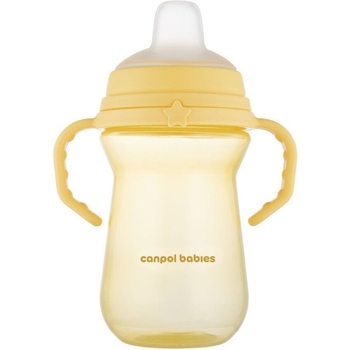 Кружка тренировочная Canpol babies First Cup Bonjour Paris, 250 мл, желтый (56/615_yel) - Pampik - 4