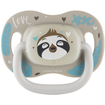 Силіконова симетрична пустушка Canpol babies Exotic Лінивець, сірий, 18+ міс. (34/922_leni) - Pampik