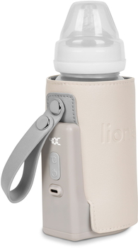 Підігрівач пляшечок Lionelo Thermup Go Plus Beige Sand Портативний, бежевий - Pampik - 4