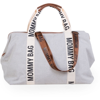 Сумка Childhome Mommy bag Signature - Canvas White, белый (CWMBBSCOW) - Pampik - 3