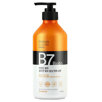 Шампунь Derma&More, проти випадіння волосся, з біотином, 600 мл - Pampik