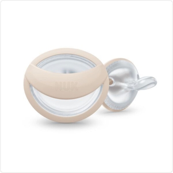 Пустышка ортодонтическая Nuk Mommy Feel, 0-9 мес., 2 шт., розовый/бежевый (3952562) - Pampik - 3