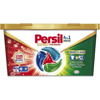 Диски для стирки Persil Expert Deep Clean Stain Removal 4 in 1 Discs, 11 шт. - Pampik