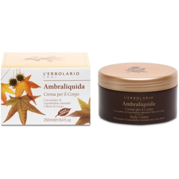 Крем для тела L'Erbolario Crema Corpo Ambraliquida, с легкой амброй, 250 мл - Pampik