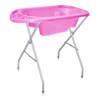 Ванночка анатомическая Lorelli с подставкой, розовая (24832) - Pampik - 2