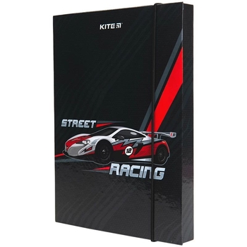 Папка для тетрадей Kite Racing на резинке В5 (K23-210-2) - Pampik