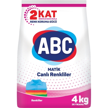 Пральний порошок АВС Колор для кольорових речей автомат 4 кг - Pampik