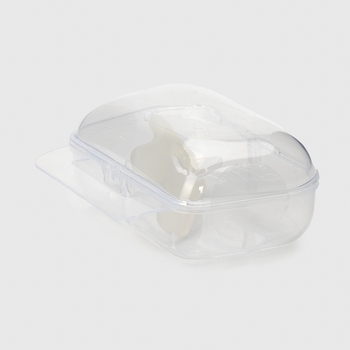 Силиконовая симметричная пустышка Canpol babies, 0-6 месяцев, белый (24/001_whi) - Pampik - 4