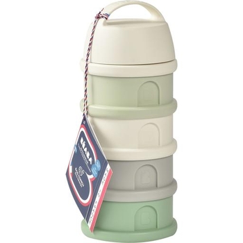 Контейнер для хранения сухих смесей Beaba, 4 отсека, оливковый (911711) - Pampik - 2