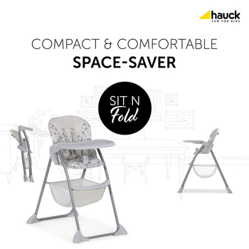 Стільчик для годування Hauck Sit N Fold Pooh Cuddles, бежевий (64105-7) - Pampik - 4