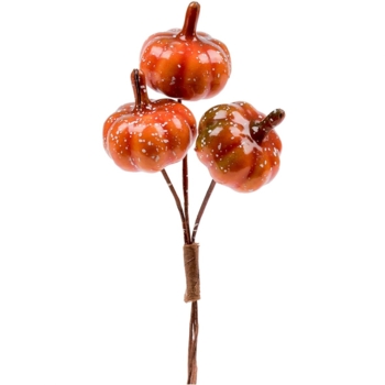 Тыква декоративная Yes! Fun Хеллоуин 2.5 см, глянец, 3 шт. (974139) - Pampik