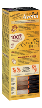 Cтійка крем-фарба для волосся Avena Rich Color Чорний 053, 138 мл - Pampik - 3